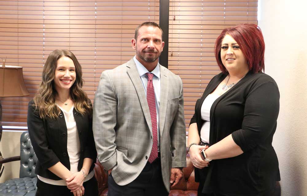 Marissa Pannell, Anthony McNeill, and Jessica Merritt
